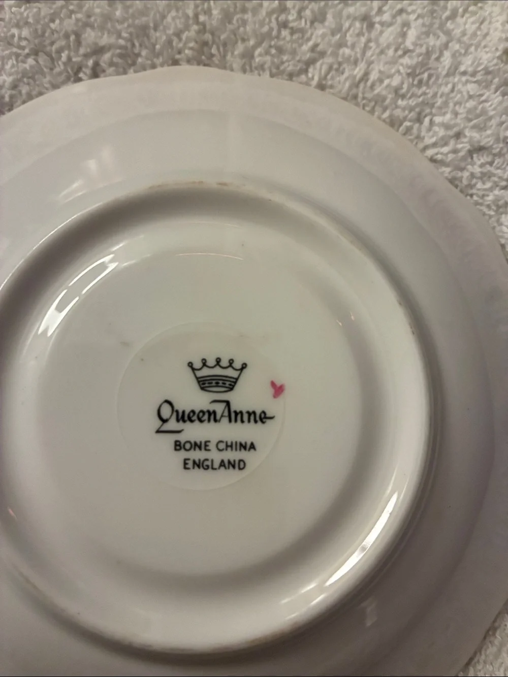 Queen Anne Bone China saucer